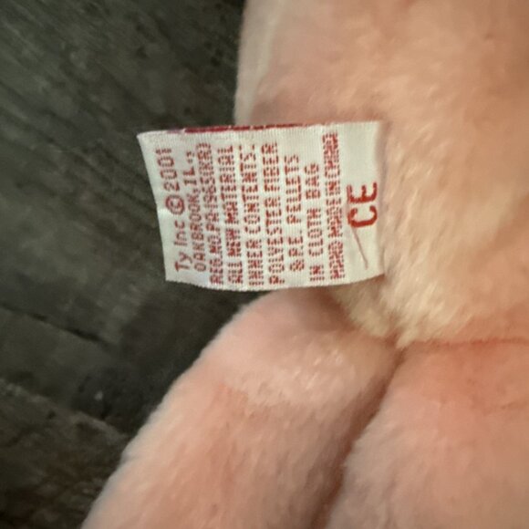 Ty Beanie Buddies INKY the Pink Octopus 10-inch Plush Vintage 2001 Buddy - Picture 6 of 7